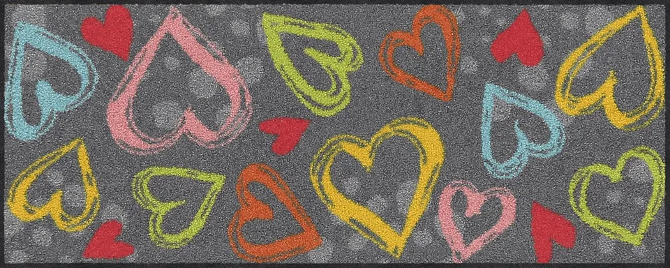 salonloewe-valentine-heartscolorful-minimatte-30-x-75-cm-kleine-design-matte-f-r image 1