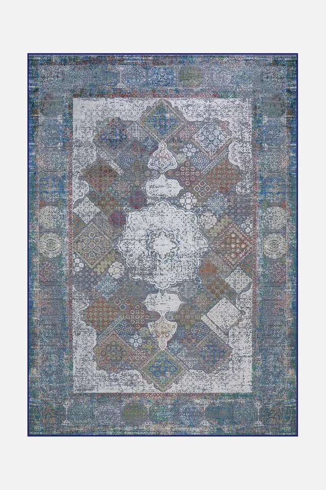teppana-duva-teal-teppich-waschbarer-l-ufer-mit-rutschschutz image 1