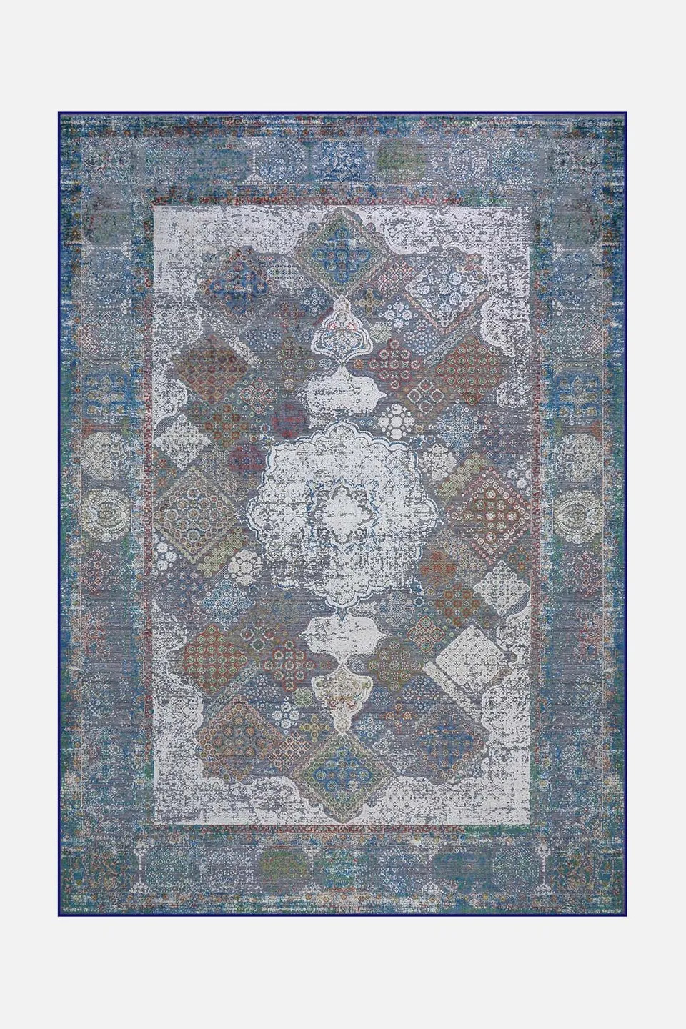 teppana-duva-teal-teppich-waschbarer-l-ufer-mit-rutschschutz image 1