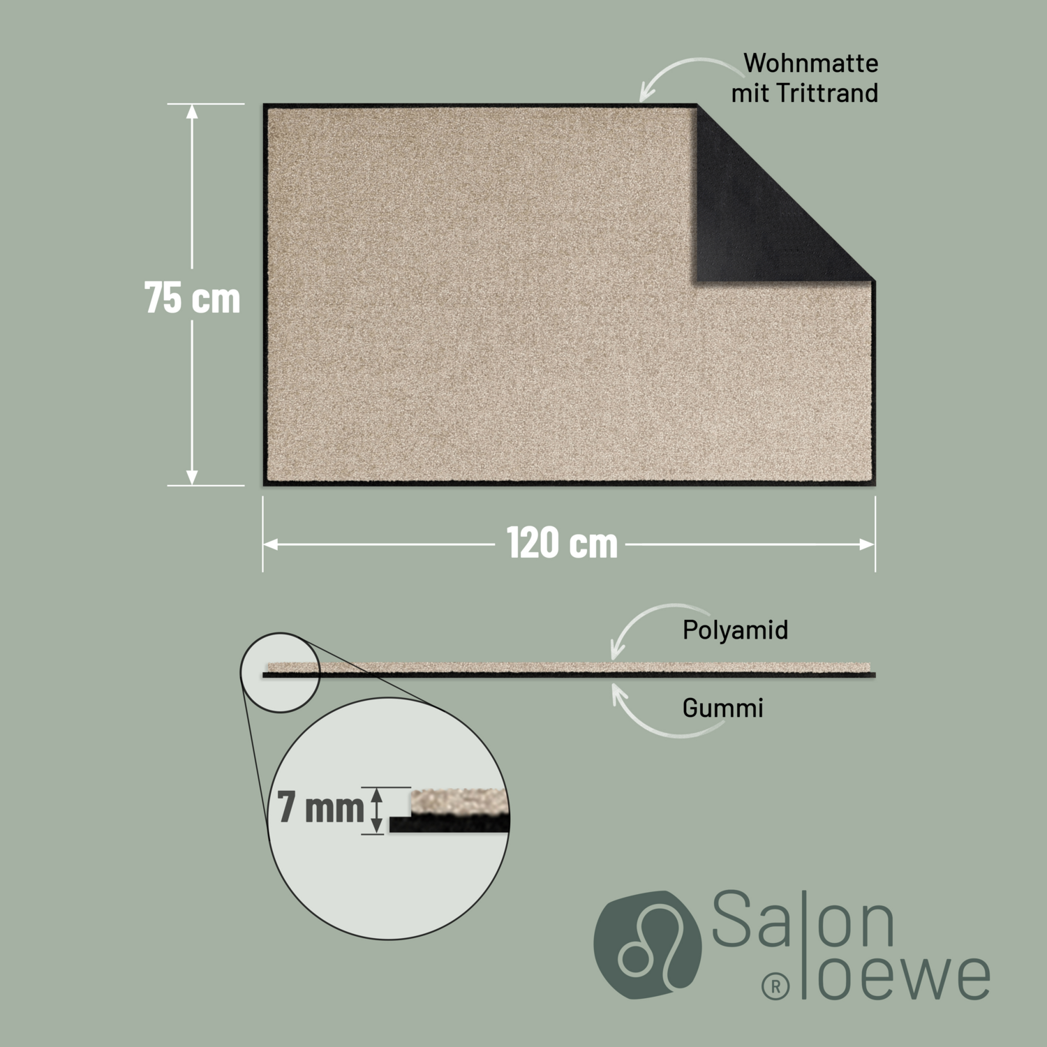 salonloewe-sand-teppich-75-x-120-cm image 3