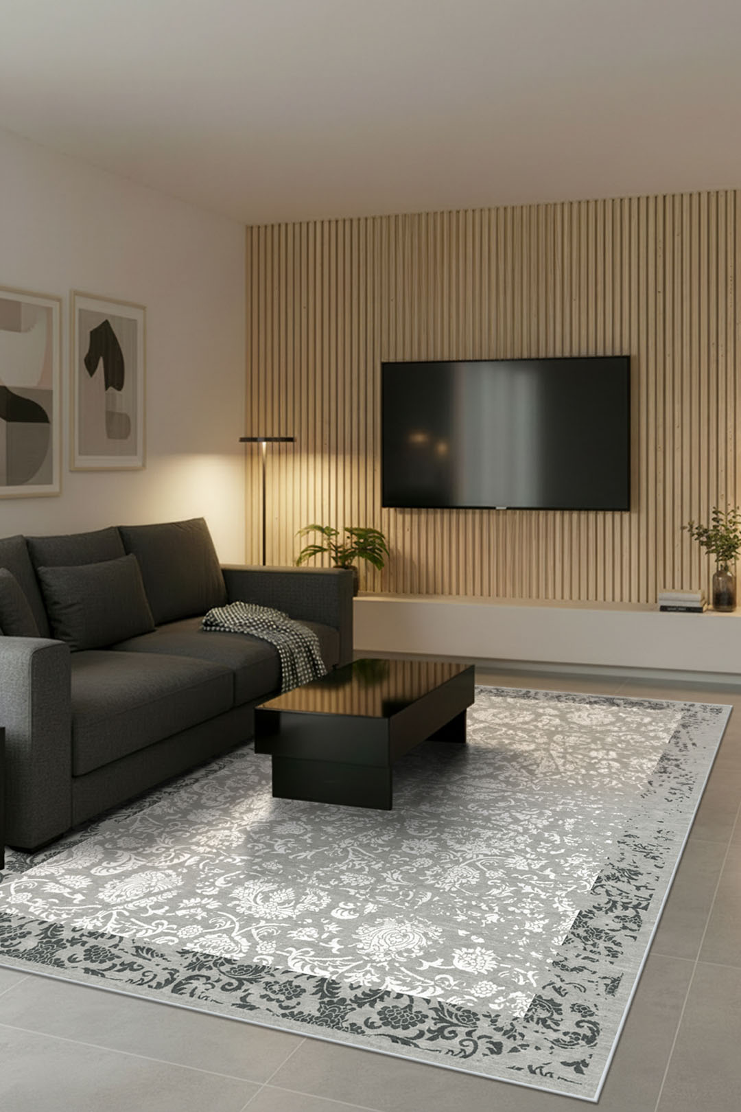 teppana-ziegler-steingrau-teppich-waschbarer-indoor-teppich-im-klassischen-desig image 4