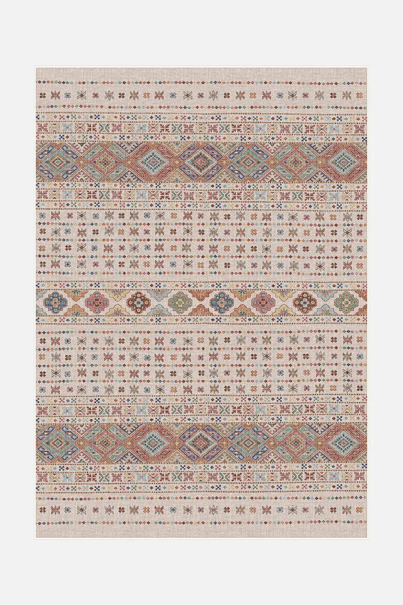 teppana-noura-sand-teppich-waschbarer-boho-teppich image 1