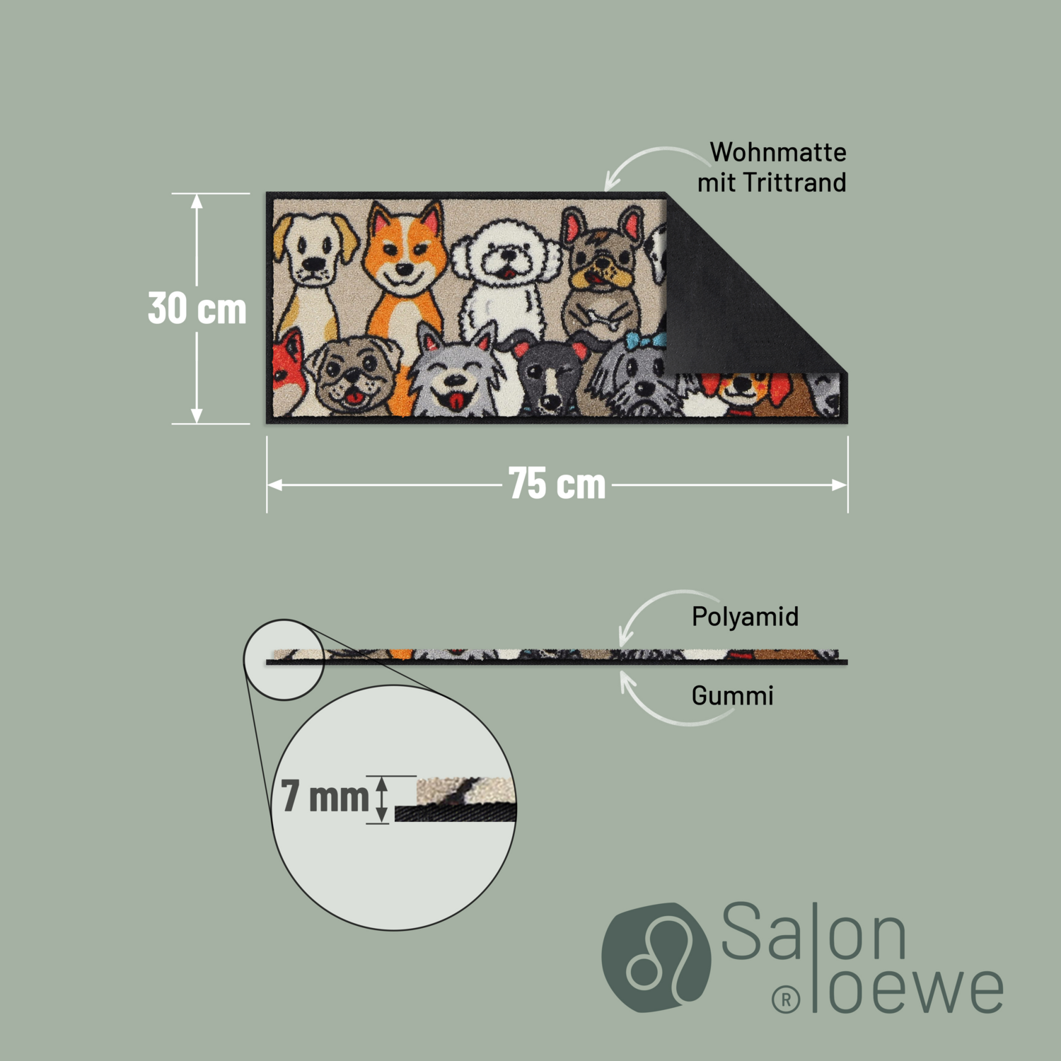 salonloewe-dog-people-eingangsmatte-30-x-75-cm-beige-waschbare-fu-matte-mit-hund image 4