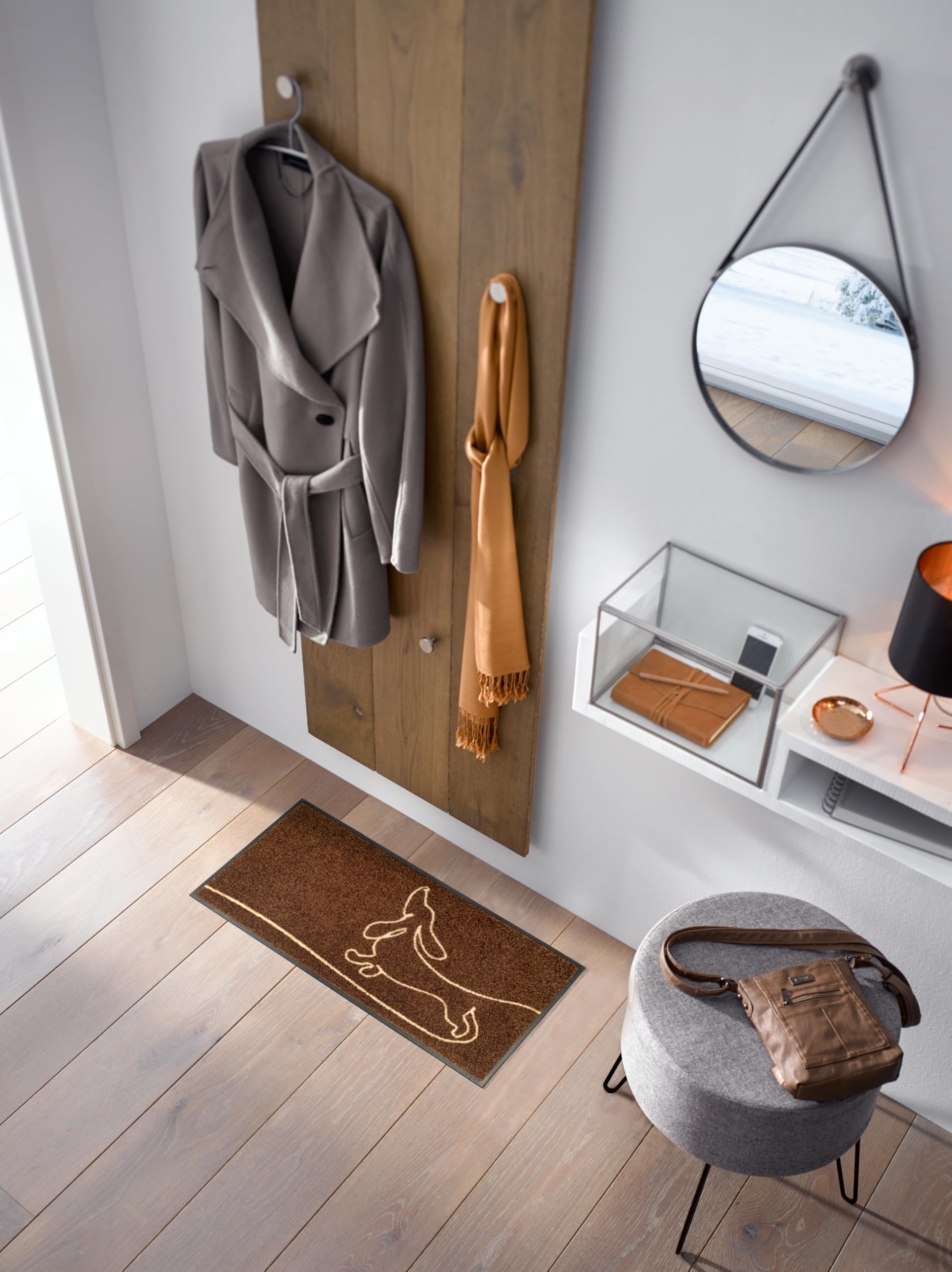 wash-dry-fu-matte-daydreamer-35x75-cm-braun-waschbar image 2