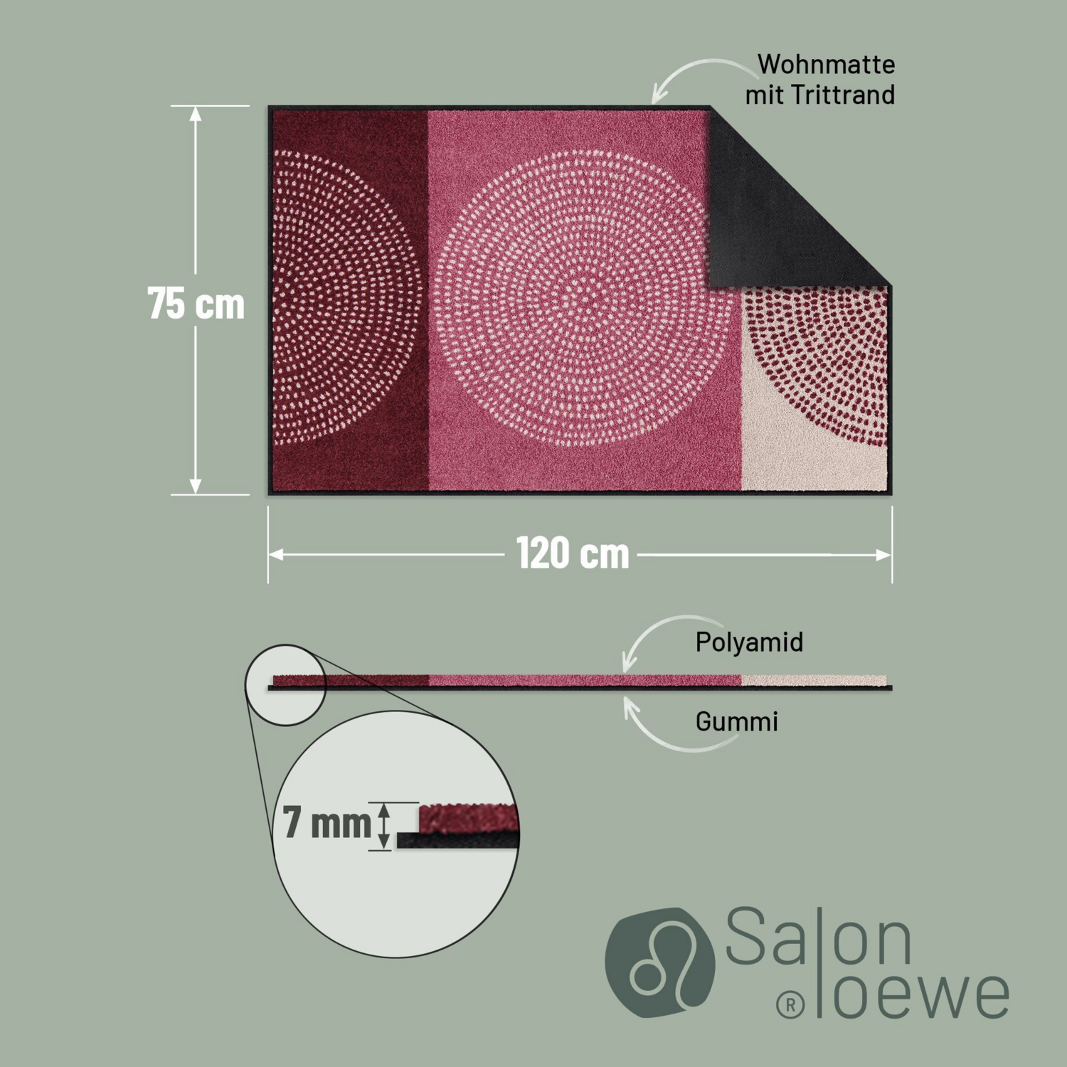 salonloewe-nestor-rose-teppich-75-x-120-cm-einfarbiger-wohn-und-flurteppich-in-r image 3