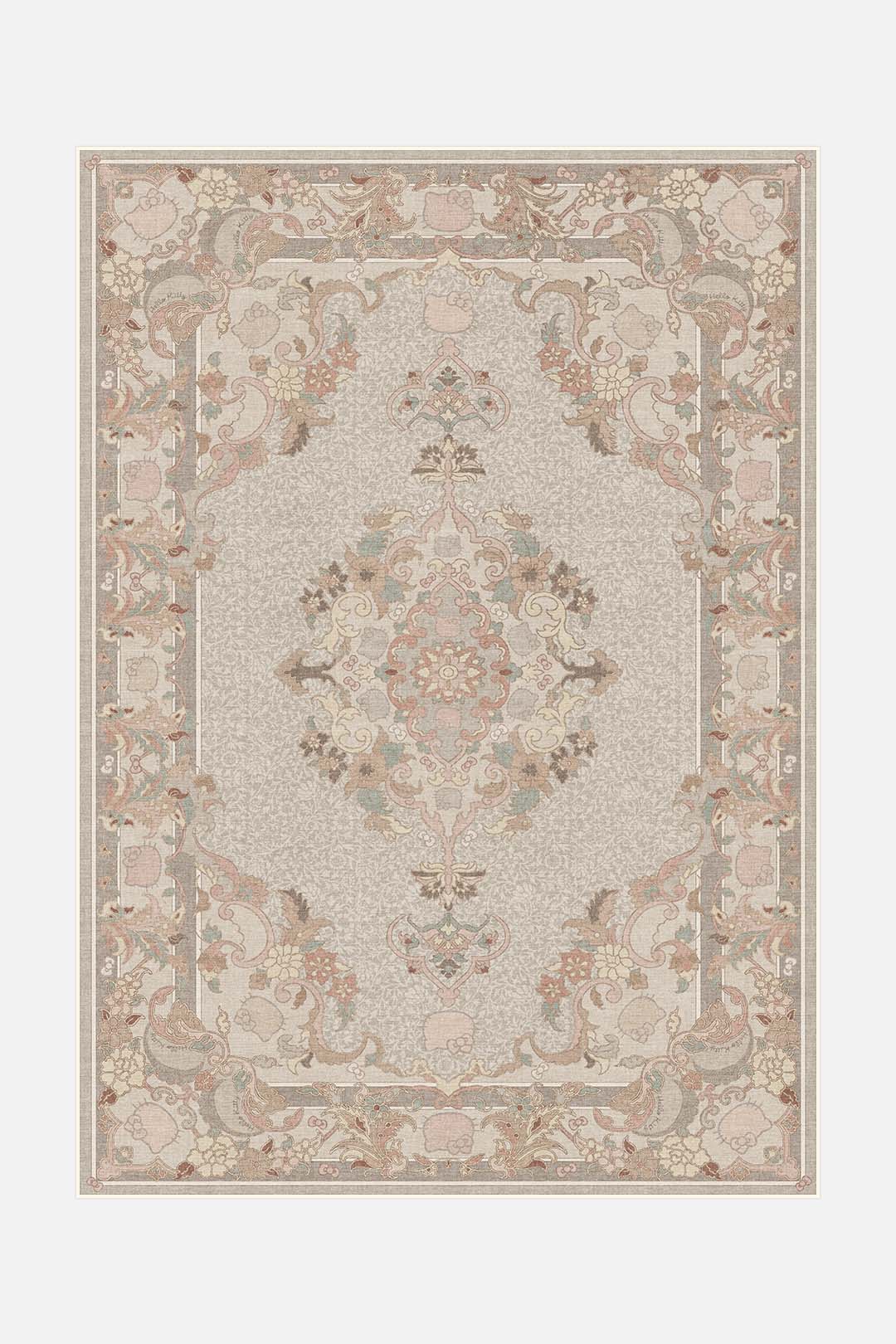 teppana-hello-kitty-orient-beige-teppich-waschbarer-indoor-teppich image 1
