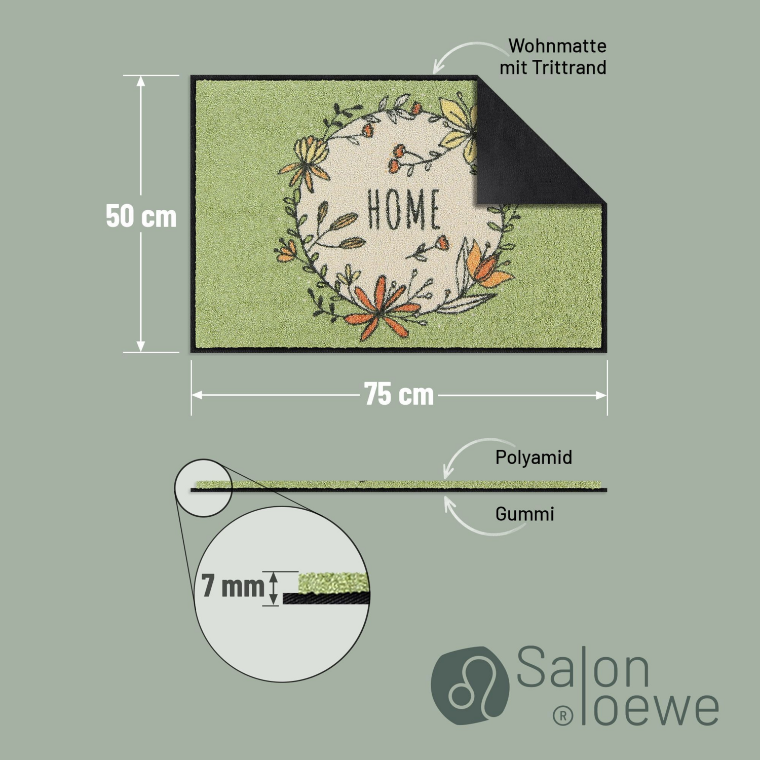 salonloewe-home-wreath-sage-eingangsmatte-50-x-75-cm image 3