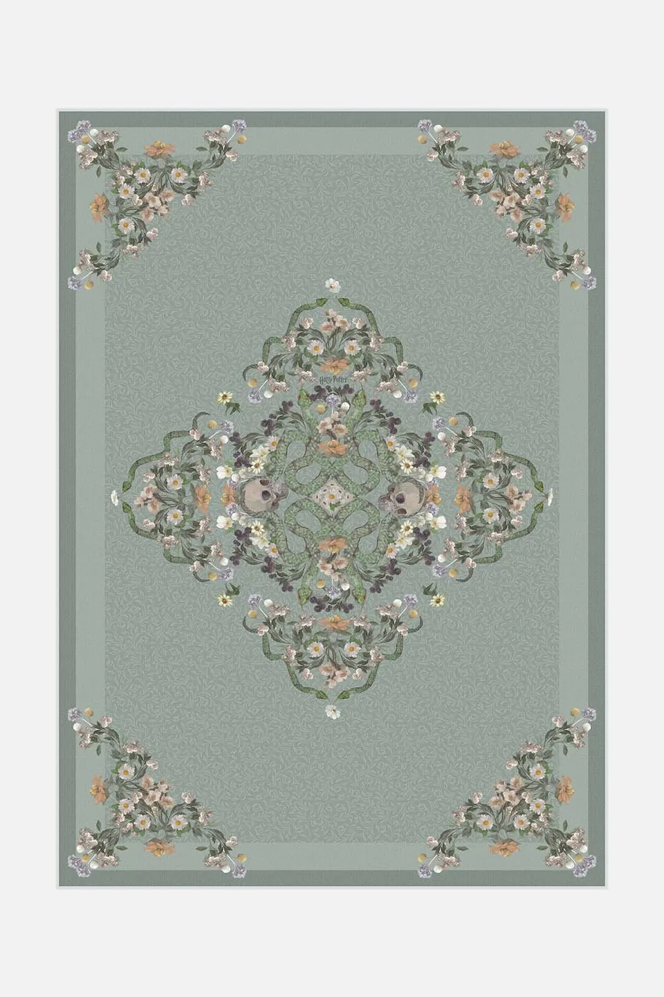 teppana-harry-potter-schlangen-salbei-teppich-waschbarer-kinderteppich-gr-n-klas image 1