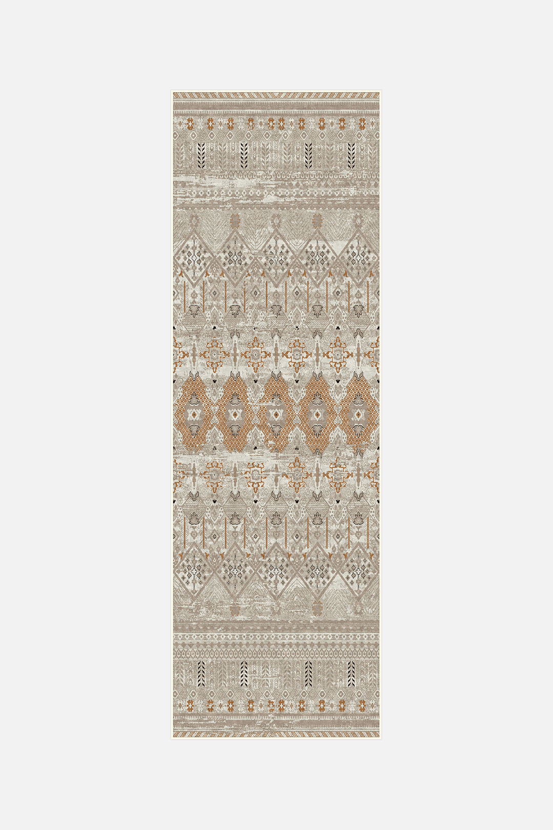 teppana-nele-taupe-teppich-waschbarer-marokkanisch-boho-teppich-braun-taupe-crem image 5