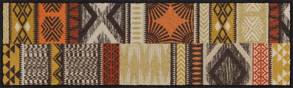 salonloewe-ethno-patch-teppich-30-x-100-cm-exotischer-l-ufer-mit-geometrischem-m image 1