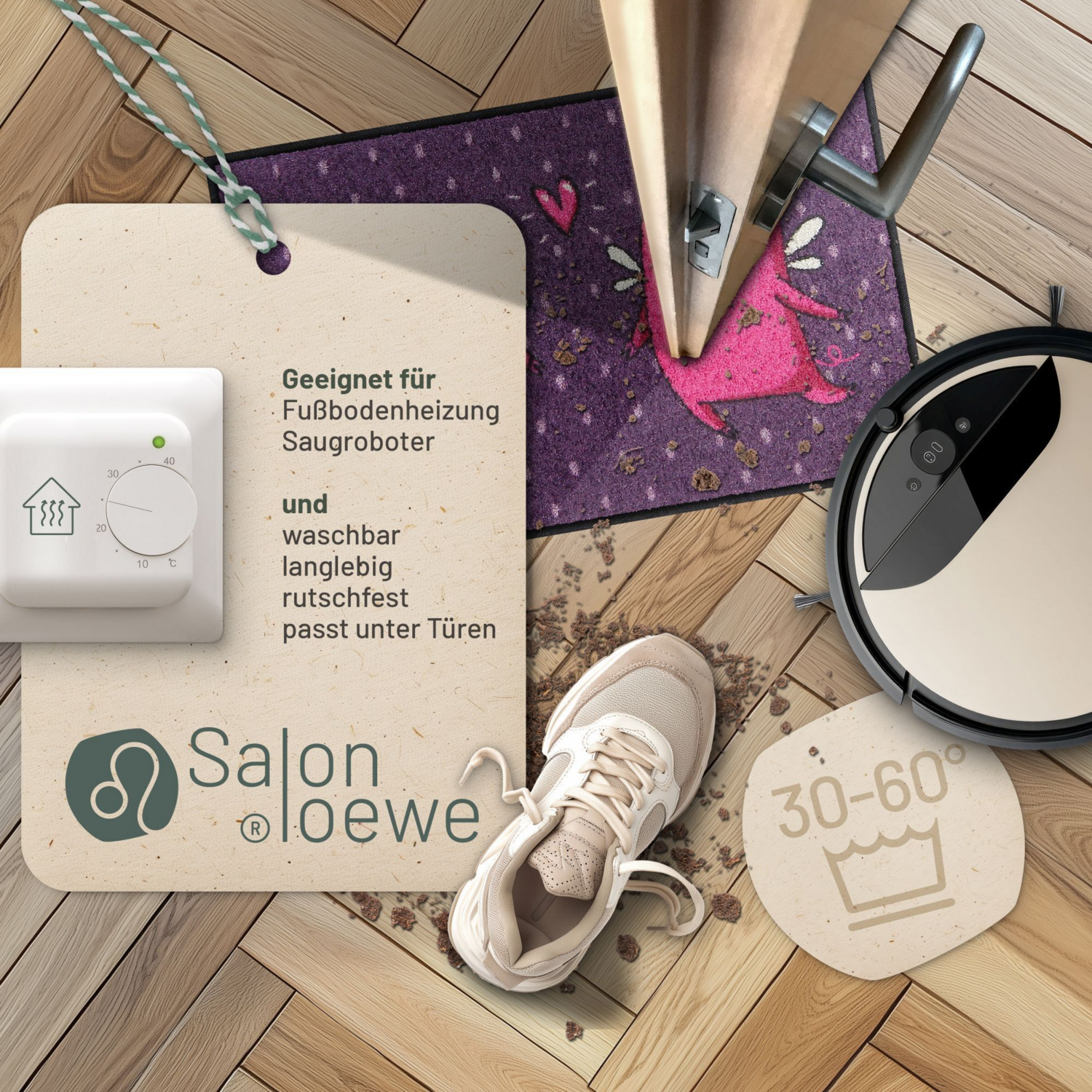 salonloewe-love-pigs-violet-eingangsmatte-45-x-70-cm image 2