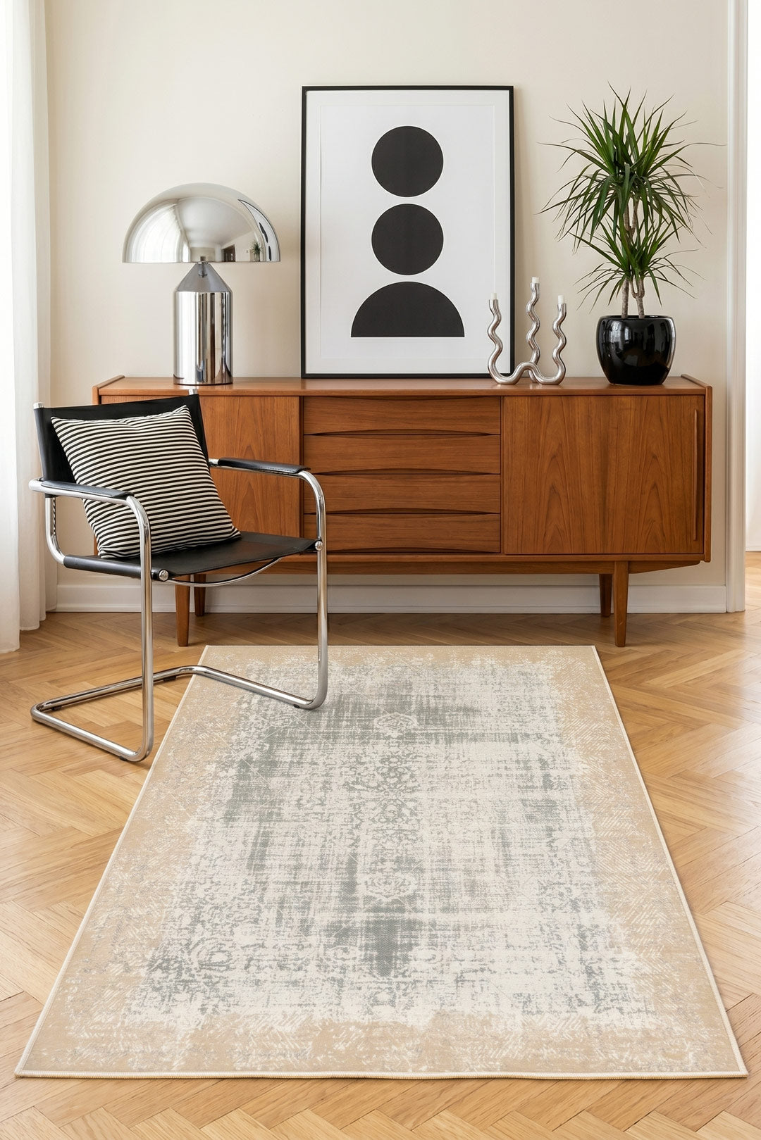 teppana-viola-sand-teppich-waschbarer-klassiker-beige-inkl-antirutschmatte-bests image 5
