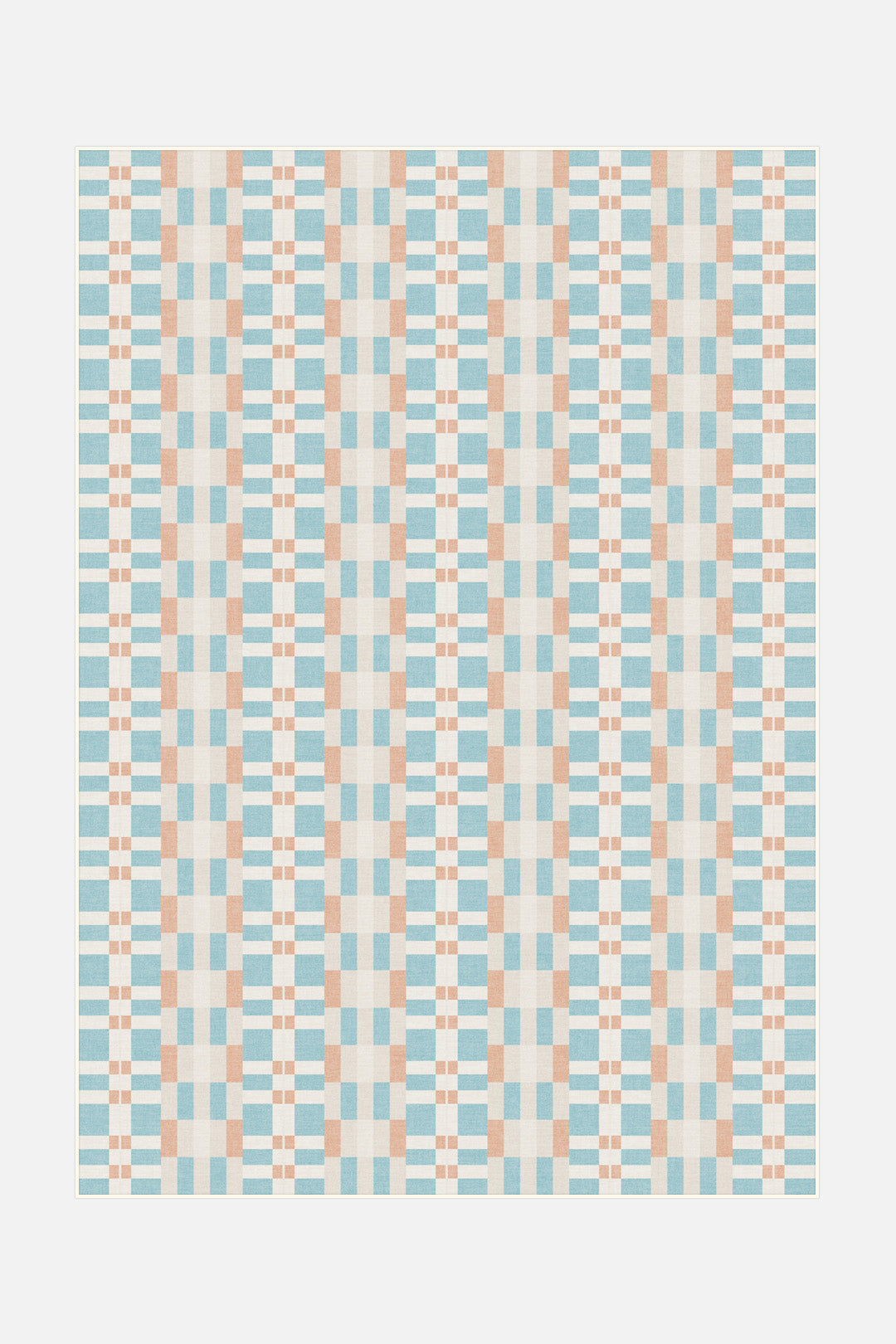teppana-viera-pastell-waschbarer-teppich-blau-creme-geometrisch image 1