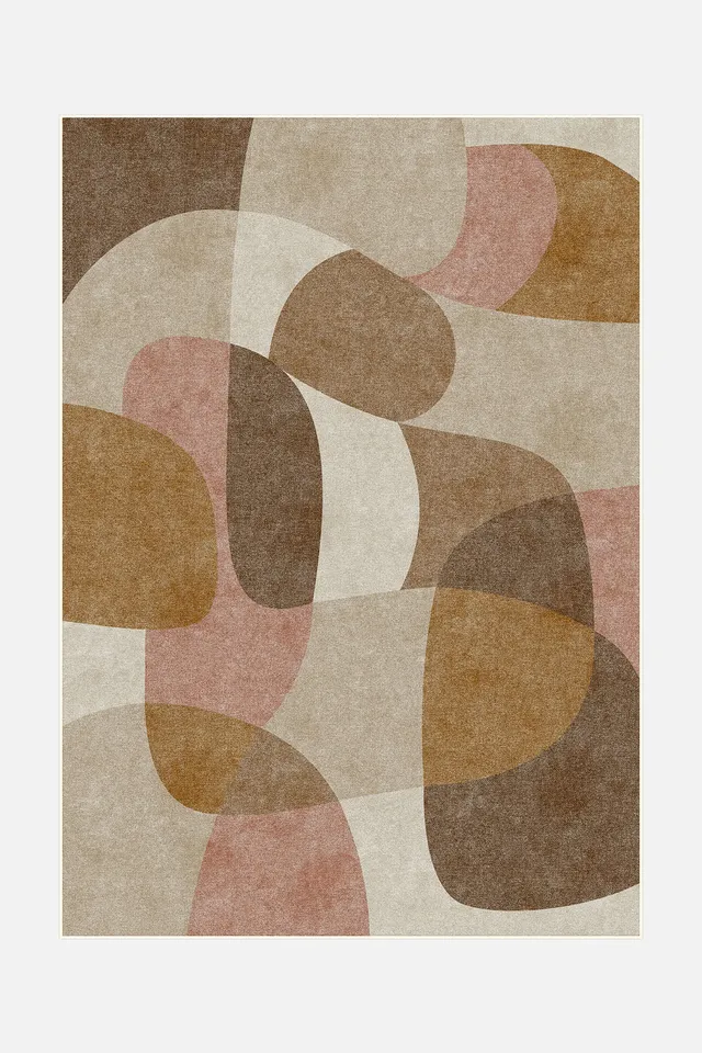 teppana-luna-altrosa-waschbarer-teppich-indoor-inkl-rutschfester-matte image 1