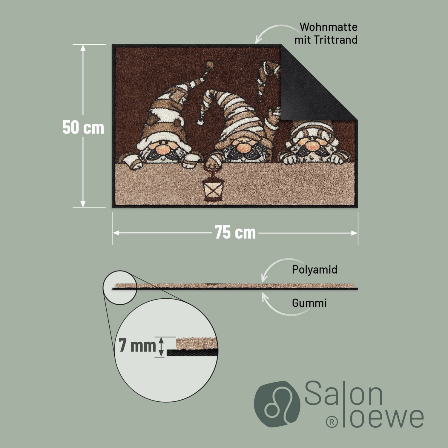 salonloewe-julklapp-mocca-eingangsmatte-fu-matte-50-x-75-cm-wichtel-motiv image 3