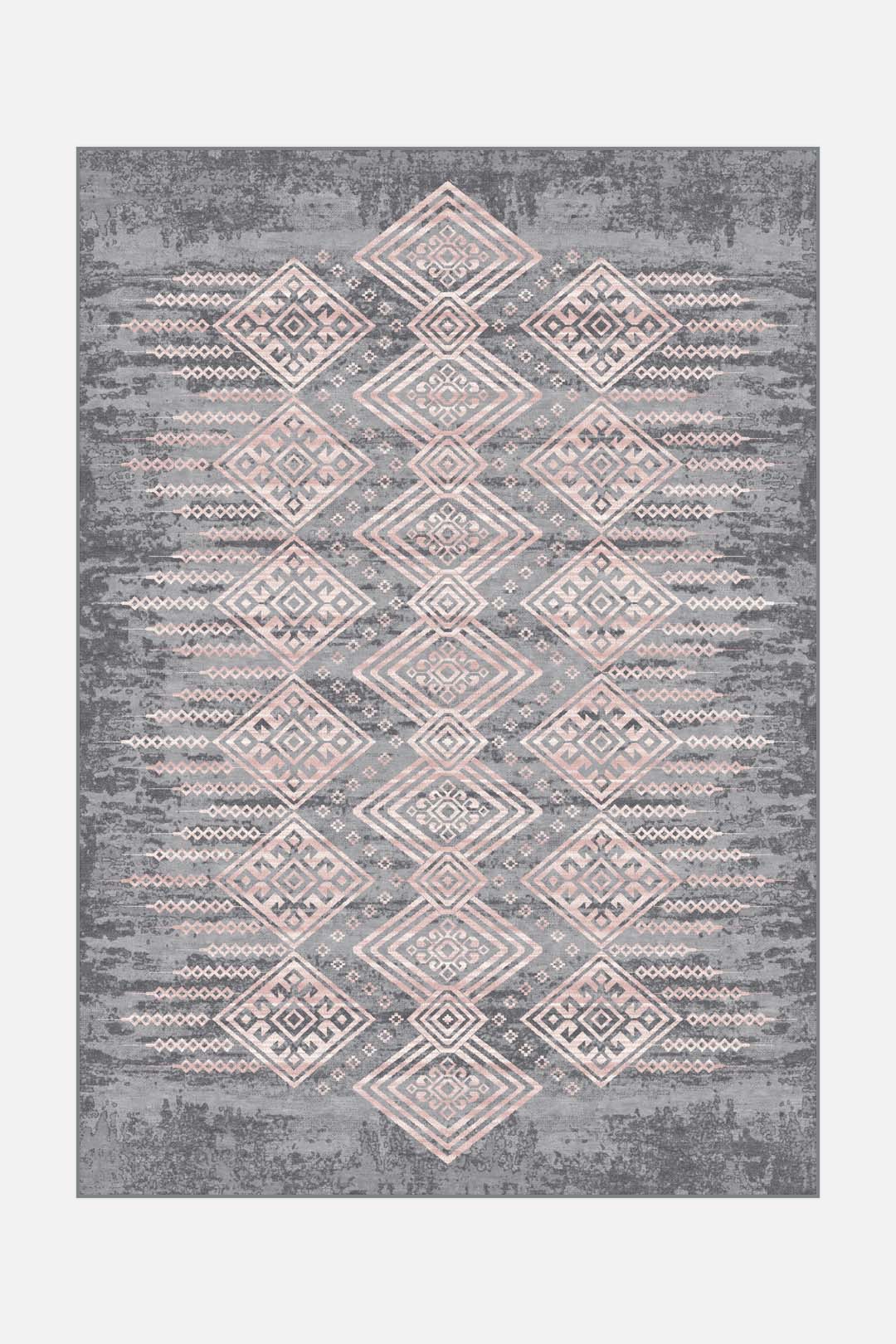 teppana-kalea-rose-teppich-waschbarer-teppich-mit-geometrischem-design-120x170-c image 1