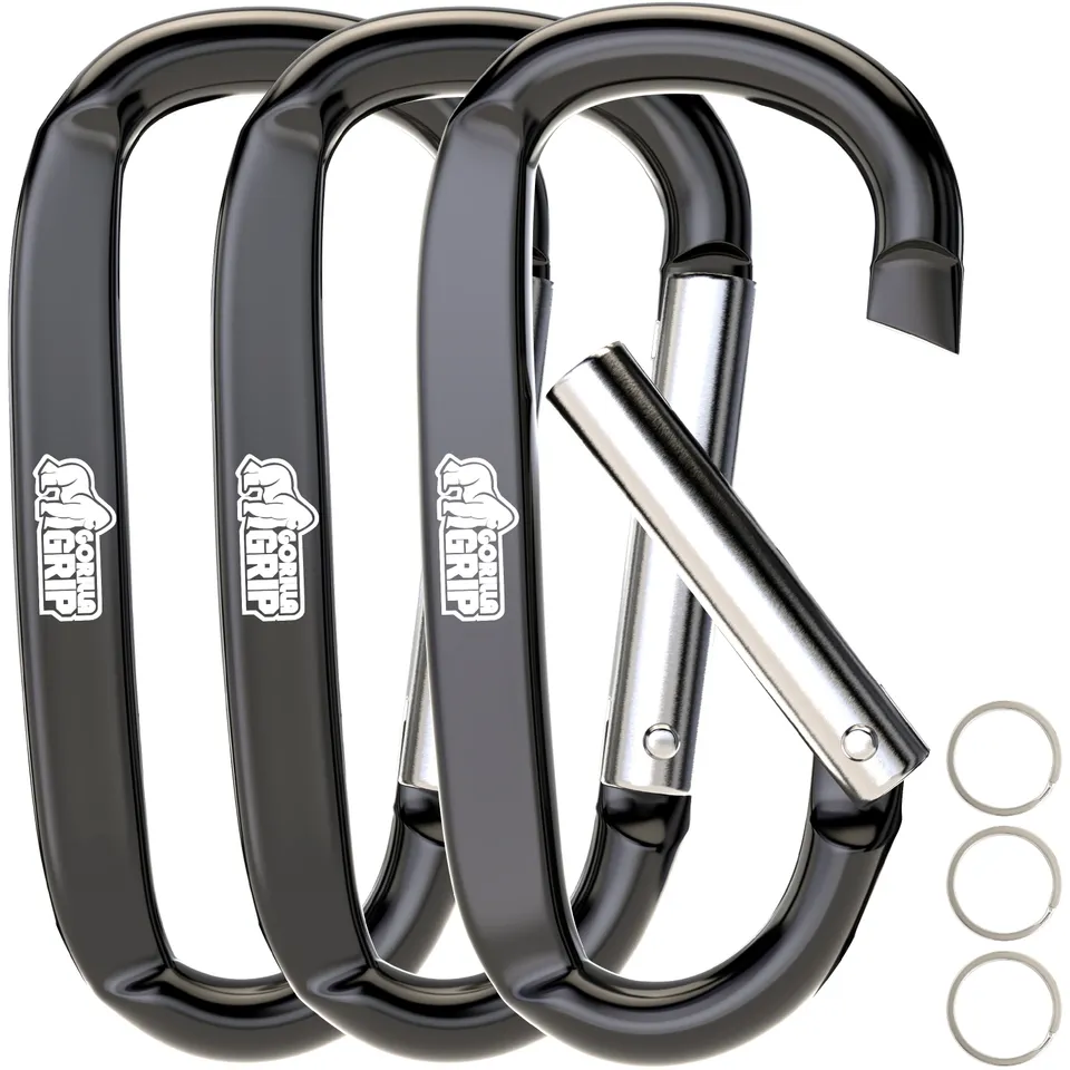 gorilla-grip-carabiners-karabinerhaken-aluminium-170-lbs image 1