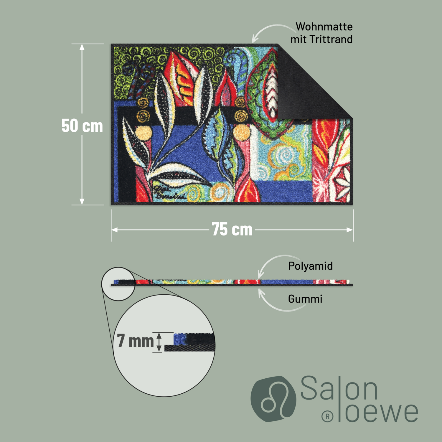salonloewe-foglie-nel-vento-eingangsmatte-50-x-75-cm-blau-rot-gr-n-waschbare-fu- image 4