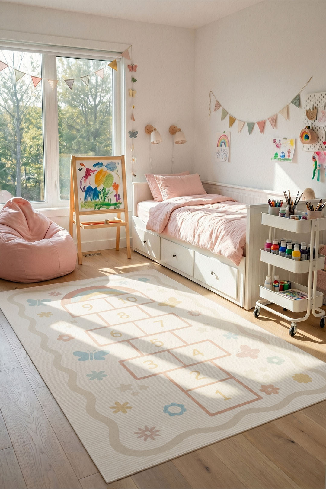teppana-spielteppich-h-pfen-creme-waschbarer-kinderteppich-beige-natur-mit-mehrf image 4