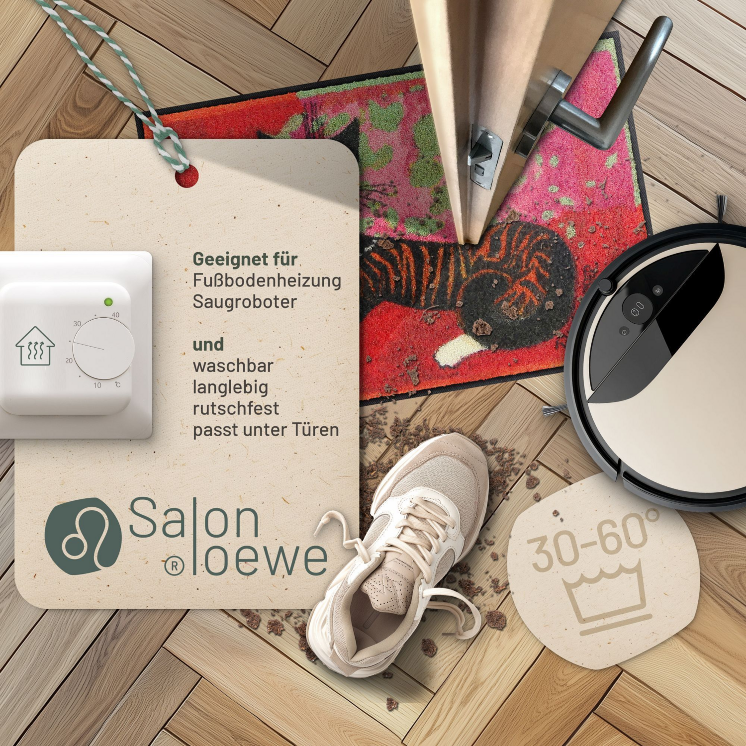 salonloewe-rosina-eingangsmatte-50-x-75-cm-waschbare-schmutzfangmatte-f-r-flur-u image 2
