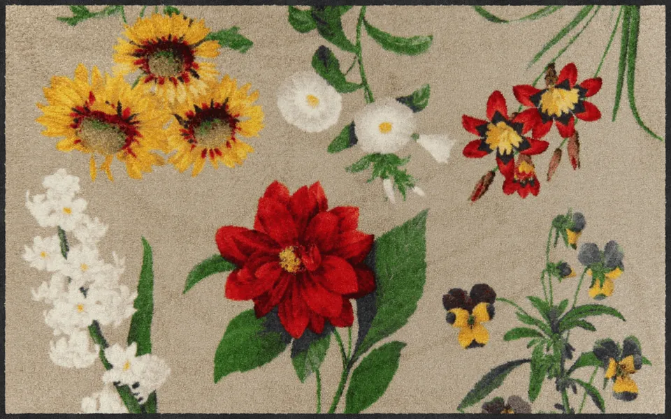 salonloewe-cottage-garden-teppich-75-x-120-cm-waschbarer-teppich-im-landhausstil image 1