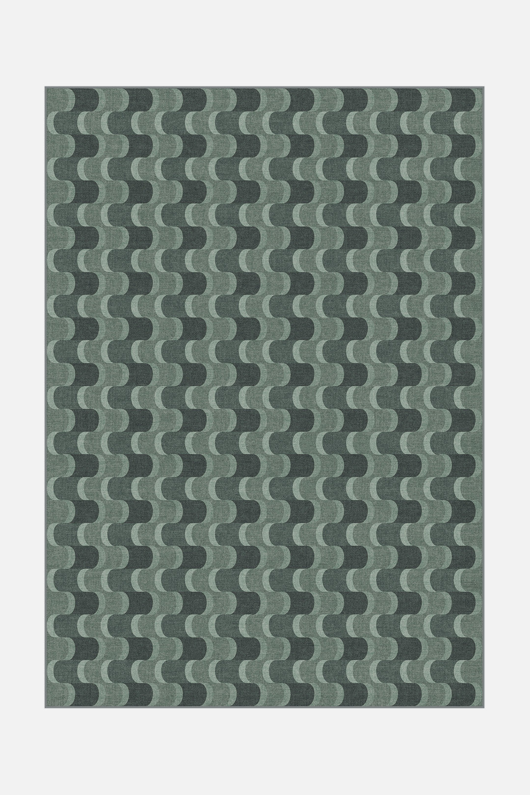 teppana-linea-waldgr-n-teppich-waschbarer-indoor-teppich-mit-geometrischem-desig image 1