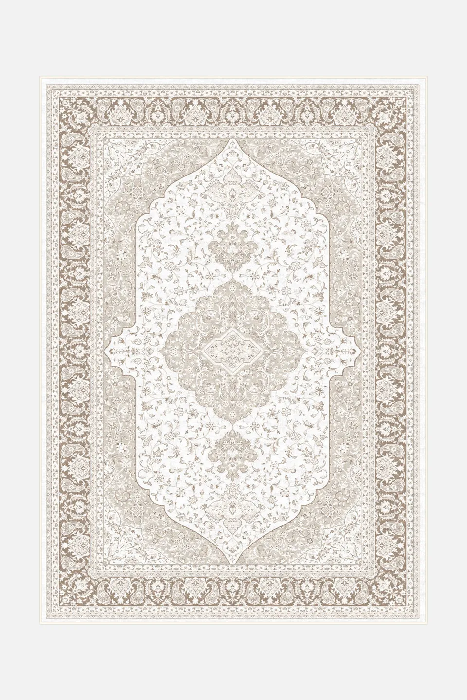 teppana-malia-sand-waschbarer-indoor-teppich-im-persischen-stil-inkl-rutschfeste image 1