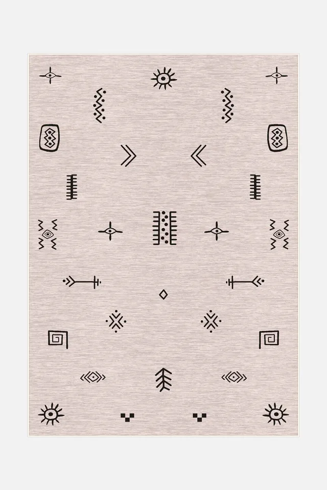 teppana-ari-rose-teppich-waschbarer-teppich-mit-geometrischem-muster-120x170-cm- image 1