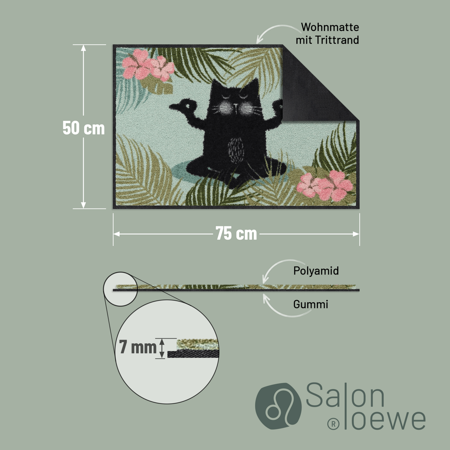 salonloewe-yoga-katze-eingangsmatte-50-x-75-cm-meditatives-katzenmotiv-polyamid- image 4