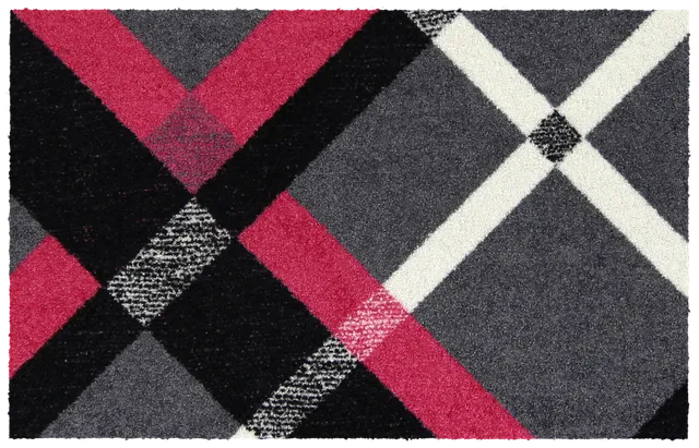 salonloewe-bente-grey-magenta-teppich-50-x-75-cm-moderner-kurzteppich-f-r-flur-u image 1