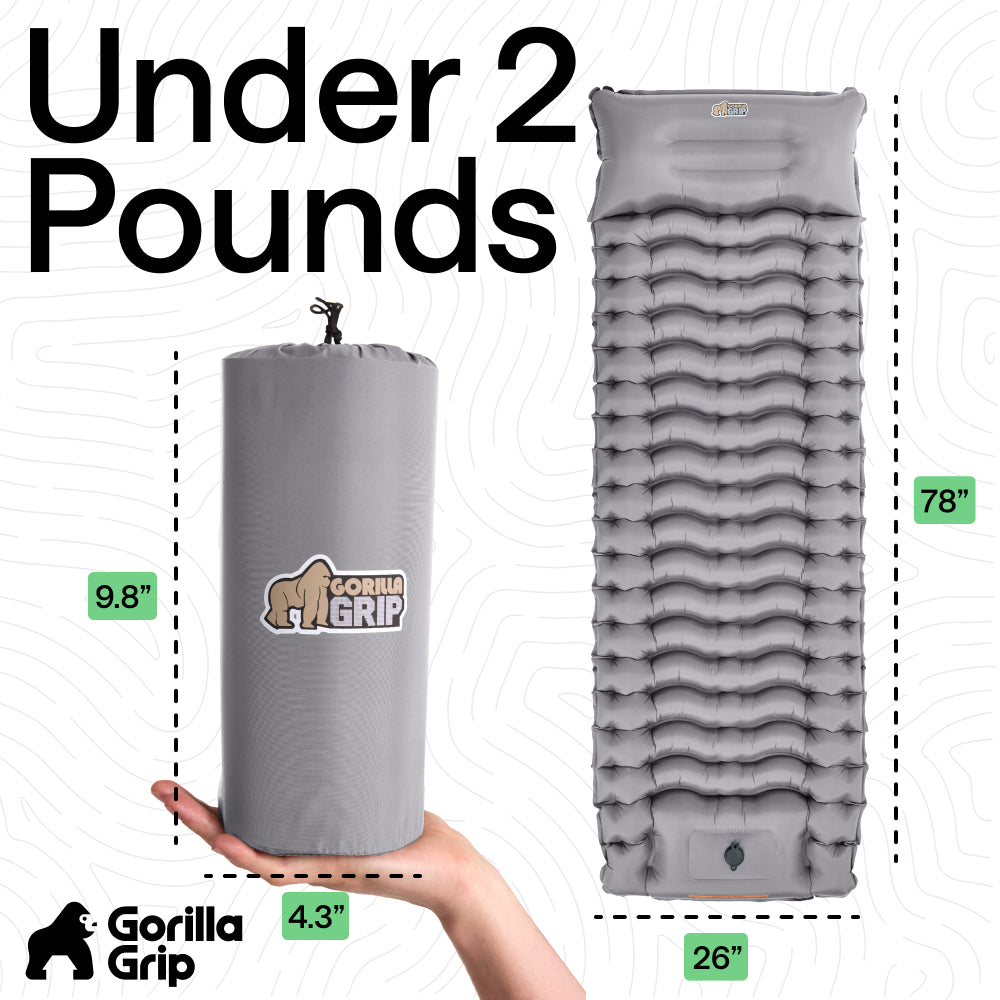 gorilla-grip-inflatable-sleeping-mat-aufblasbare-isomatte-8-9-cm image 5