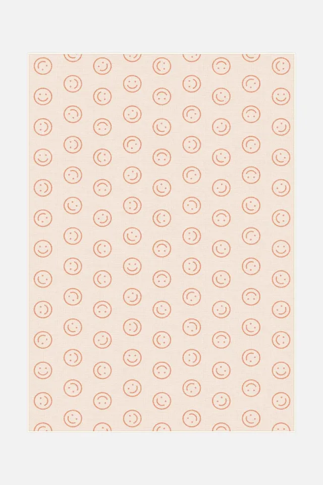 teppana-happy-apricot-waschbarer-teppich-kinder-creme-orange image 1