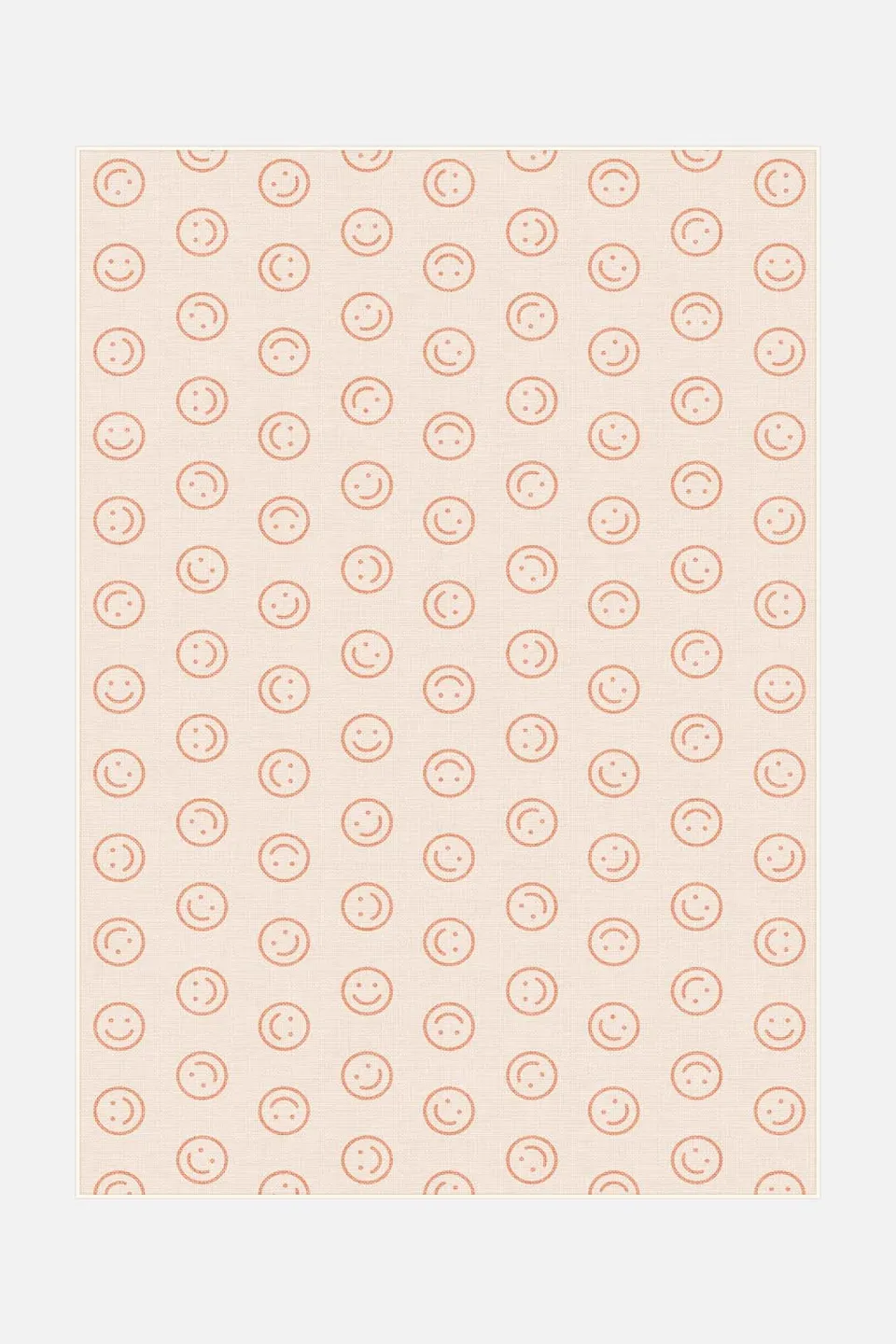 teppana-happy-apricot-waschbarer-teppich-kinder-creme-orange image 1