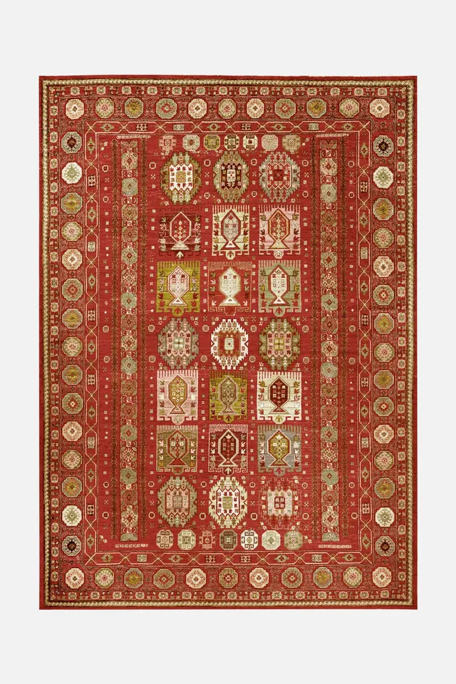 teppana-soraya-rubin-teppich-waschbarer-marokko-teppich image 1