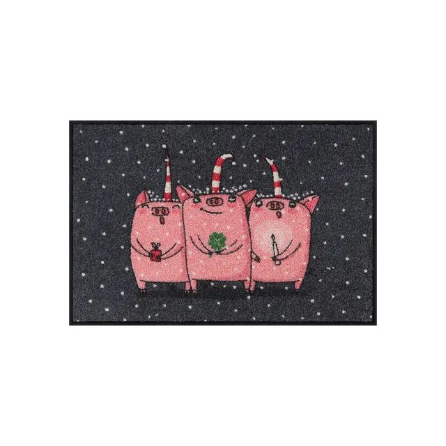 salonloewe-lucky-pigs-eingangsmatte-50-x-75-cm image 1
