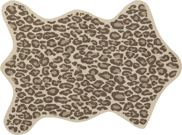 salonloewe-leo-look-shape-teppich-100-x-130-cm-leopardenmuster-kompakt-wohnzimme image 1