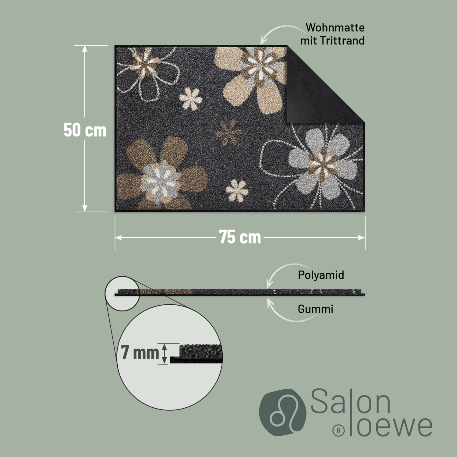 salonloewe-florentina-teppich-50-x-75-cm-waschbare-fu-matte-mit-blumenmuster image 4