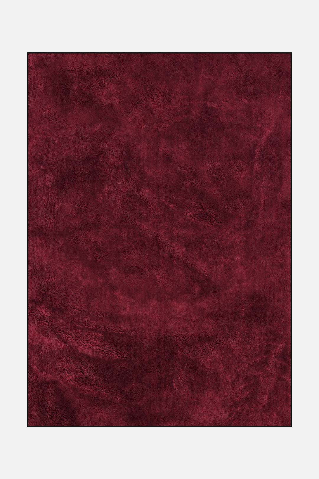 teppana-shaggy-mono-rubin-teppich-hochflor-waschbar-inkl-rutschfester-matte image 1