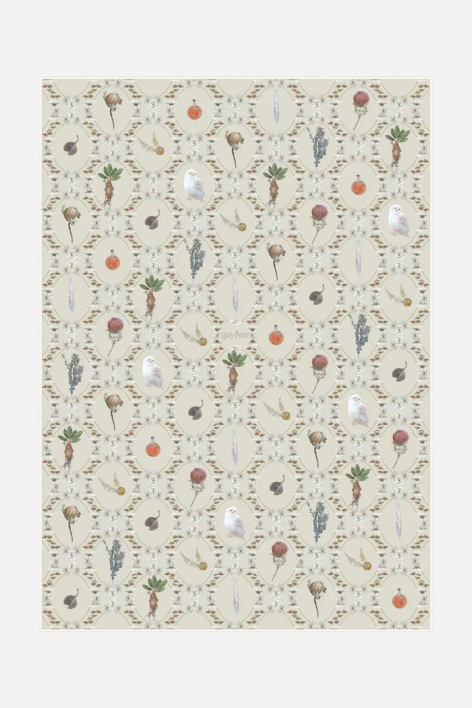 teppana-harry-potter-alraune-sand-teppich-waschbarer-kinderteppich-mit-alraunen- image 1