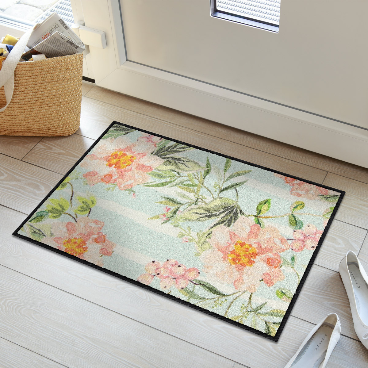 salonloewe-floral-stripes-blue-eingangsmatte-50-x-75-cm-polyamid-rutschfest-made image 2