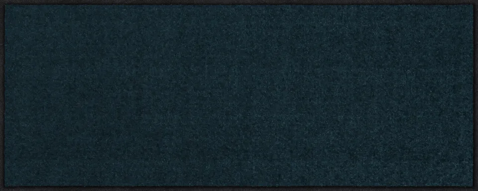 salonloewe-uni-blaupetrol-halbrund-40-x-100-cm-waschbare-schmutzfangmatte-mit-ru image 1