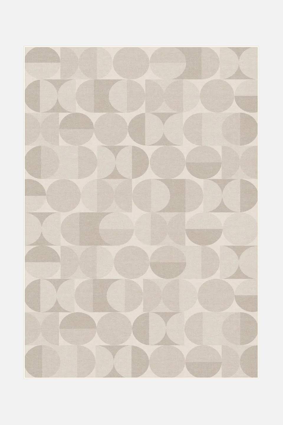 teppana-ronda-sand-teppich-waschbarer-indoor-teppich-beige-natur-geometrisch image 1