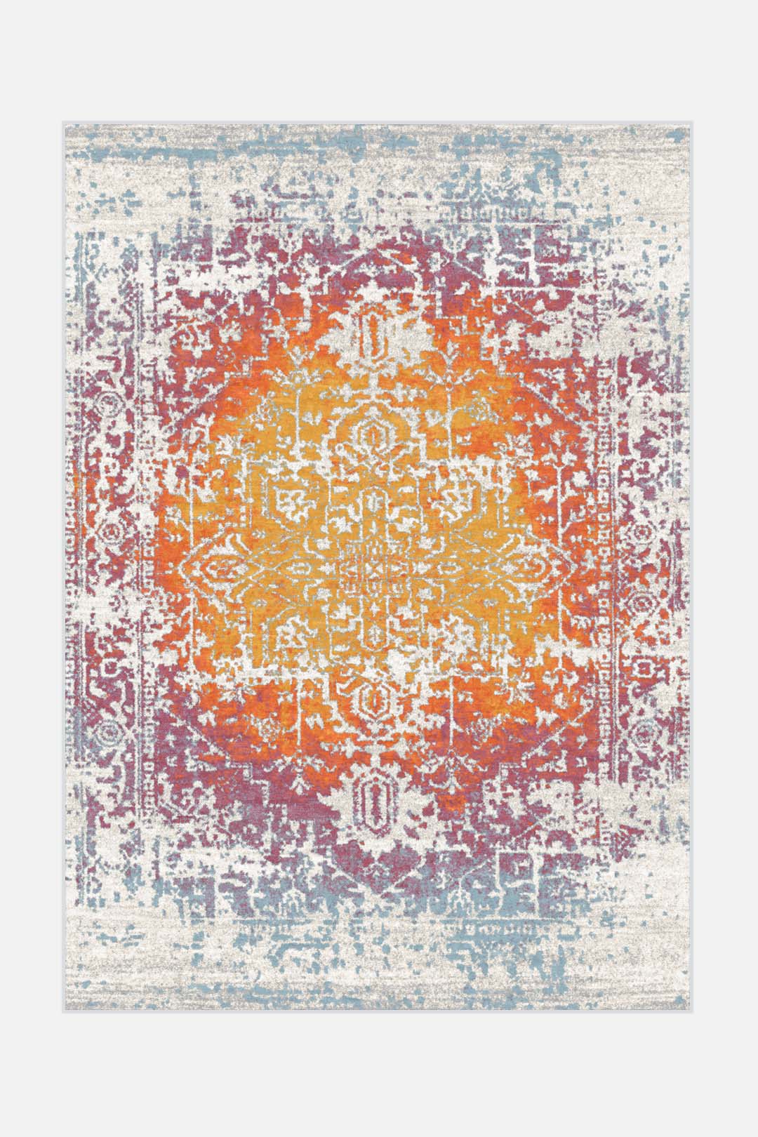teppana-romina-bunt-teppich-waschbarer-kurzflor-teppich-mit-rutschfester-matte-i image 1