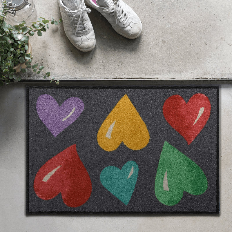 salonloewe-big-hearts-colourful-eingangsmatte-50-x-75-cm-bunte-fu-matte-mit-herz image 2