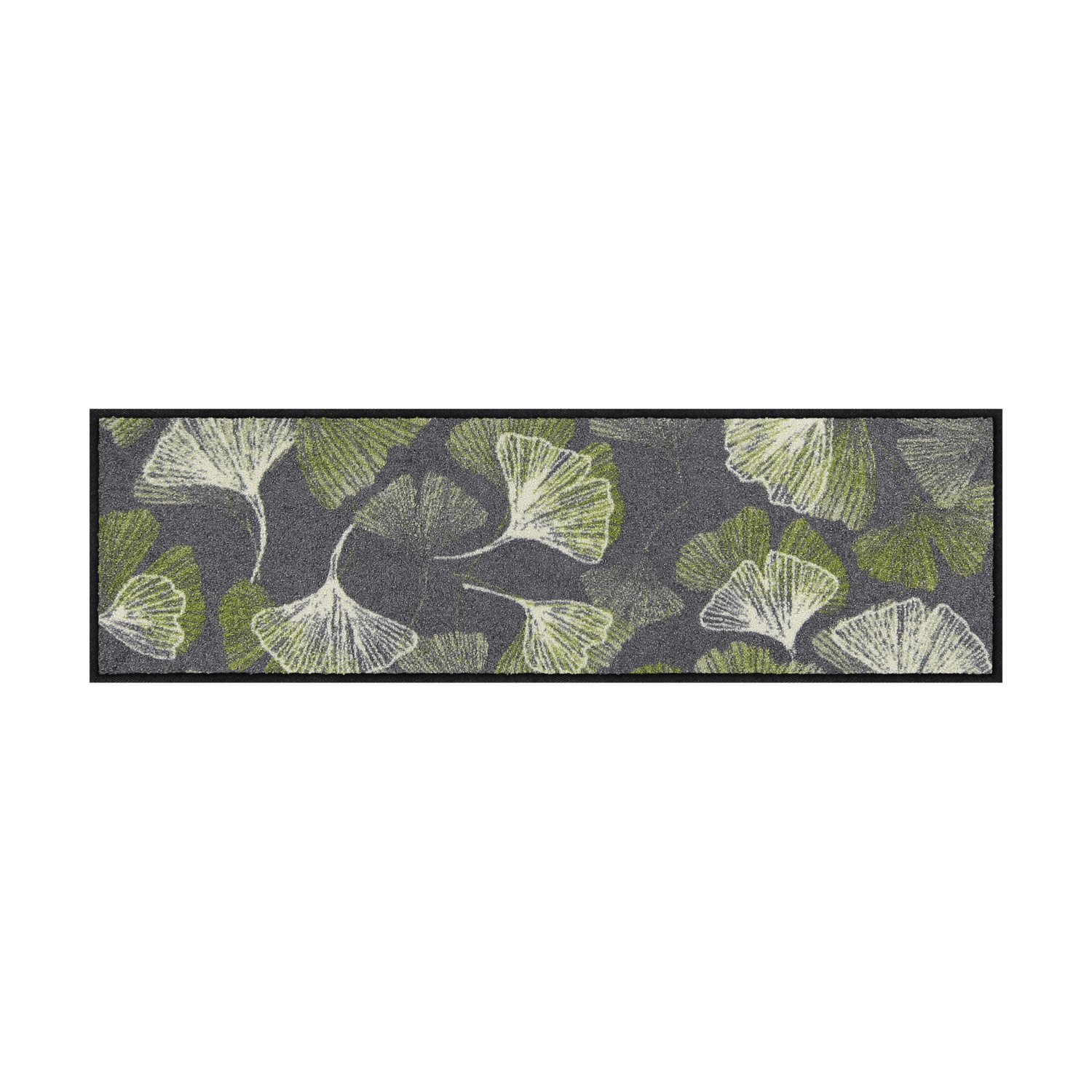 salonloewe-gingko-allover-grey-minimatte-30-x-100-cm-fu-matte-mit-ginkgo-motiv-w image 1
