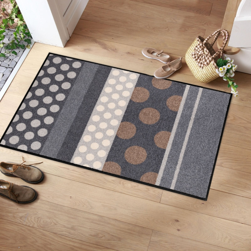 salonloewe-glamour-dots-grau-teppich-75-x-120-cm-waschbarer-fu-matten-teppich-mi image 2
