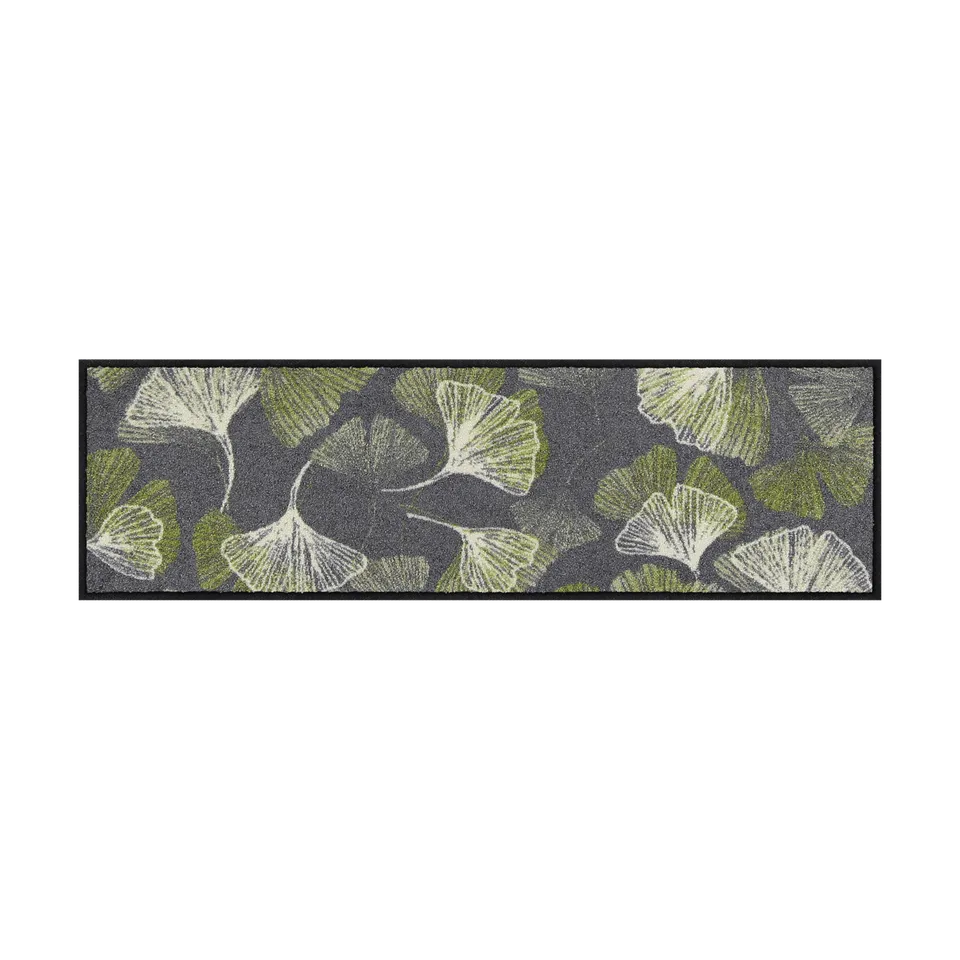 salonloewe-gingko-allover-grey-minimatte-30-x-100-cm-fu-matte-mit-ginkgo-motiv-w image 1