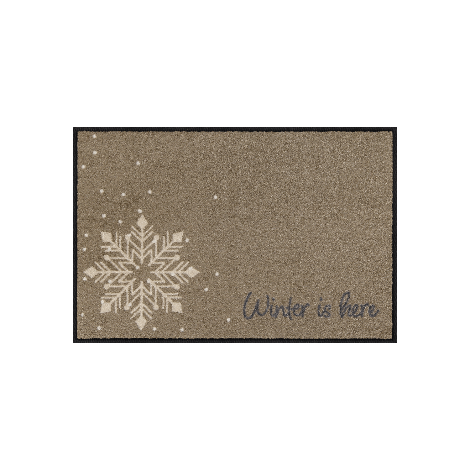 salonloewe-winter-is-here-eingangsmatte-50-x-75-cm-waschbar-schneeflocken-design image 1