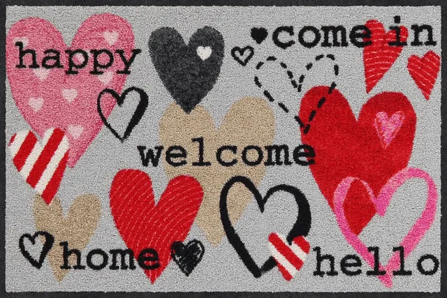 salonloewe-happy-hearts-eingangsmatte-50-x-75-cm-waschbare-fu-matte-mit-herzdesi image 1