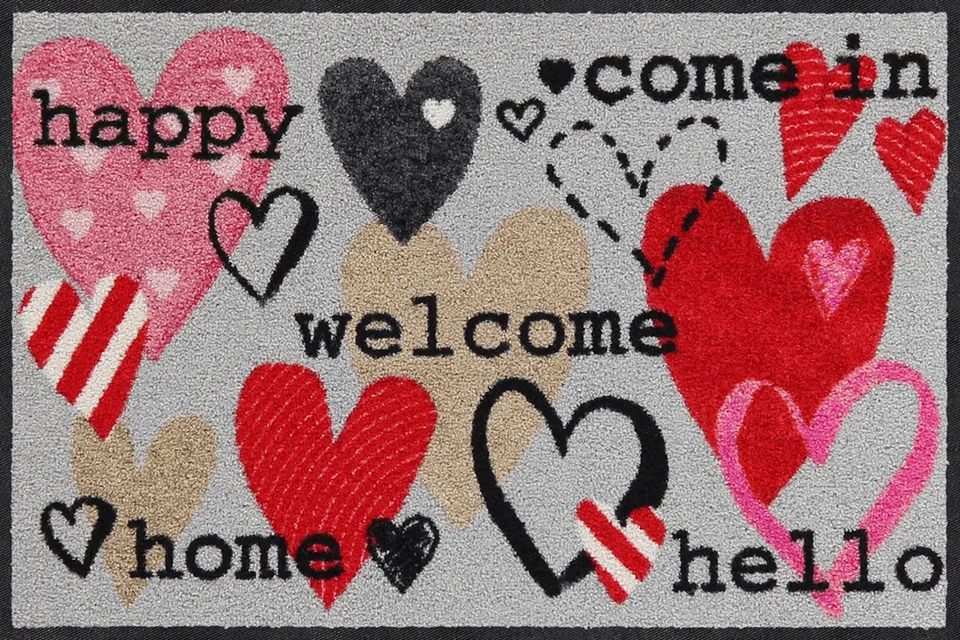 salonloewe-happy-hearts-eingangsmatte-50-x-75-cm-waschbare-fu-matte-mit-herzdesi image 1